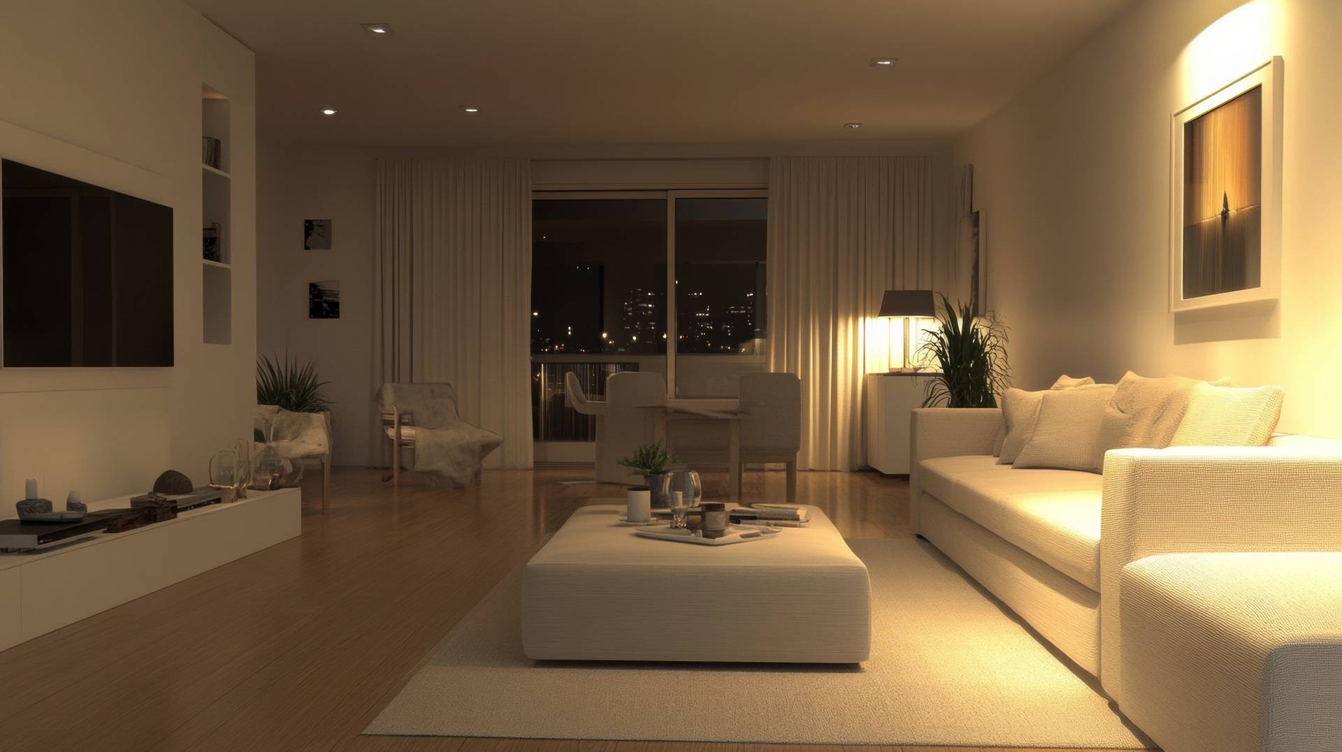 Warmes Raumlicht mit Wandakzenten | LED Streifen 12V